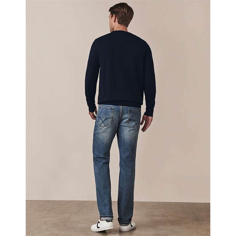 Crew Clothing Mens Merino Crew Neck Jumper-3